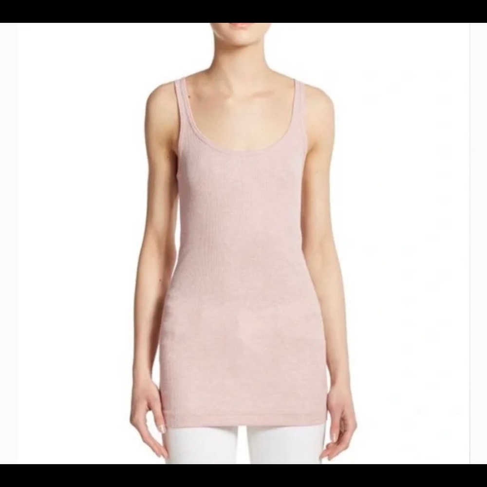 Vince rib knit tank M in blush